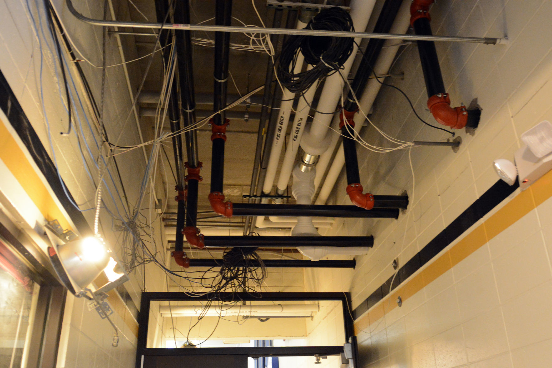 Baraboo middle school construction tour, June 23, 2020